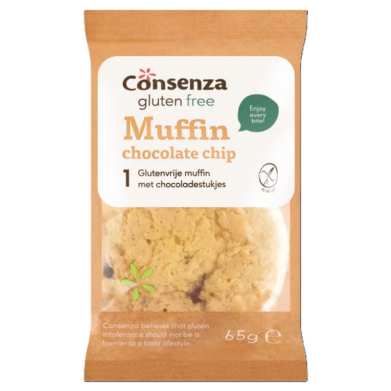 Consenza Muffin Chocolate Chip 65 gram