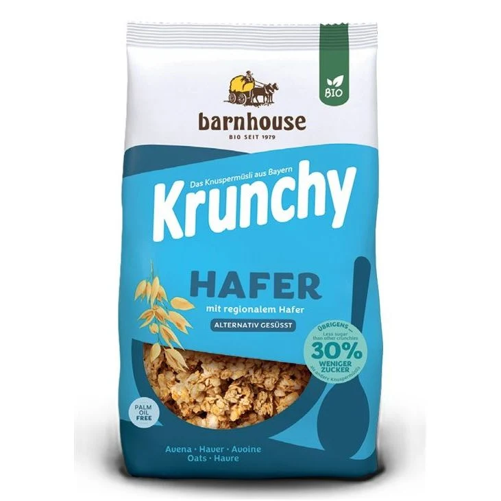Barnhouse Krunchy Pur Haver Alternatief Gezoet 625 gram