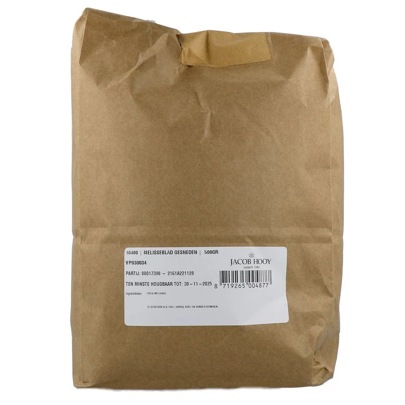Jacob Hooy Melissenblad gesneden 500 gram