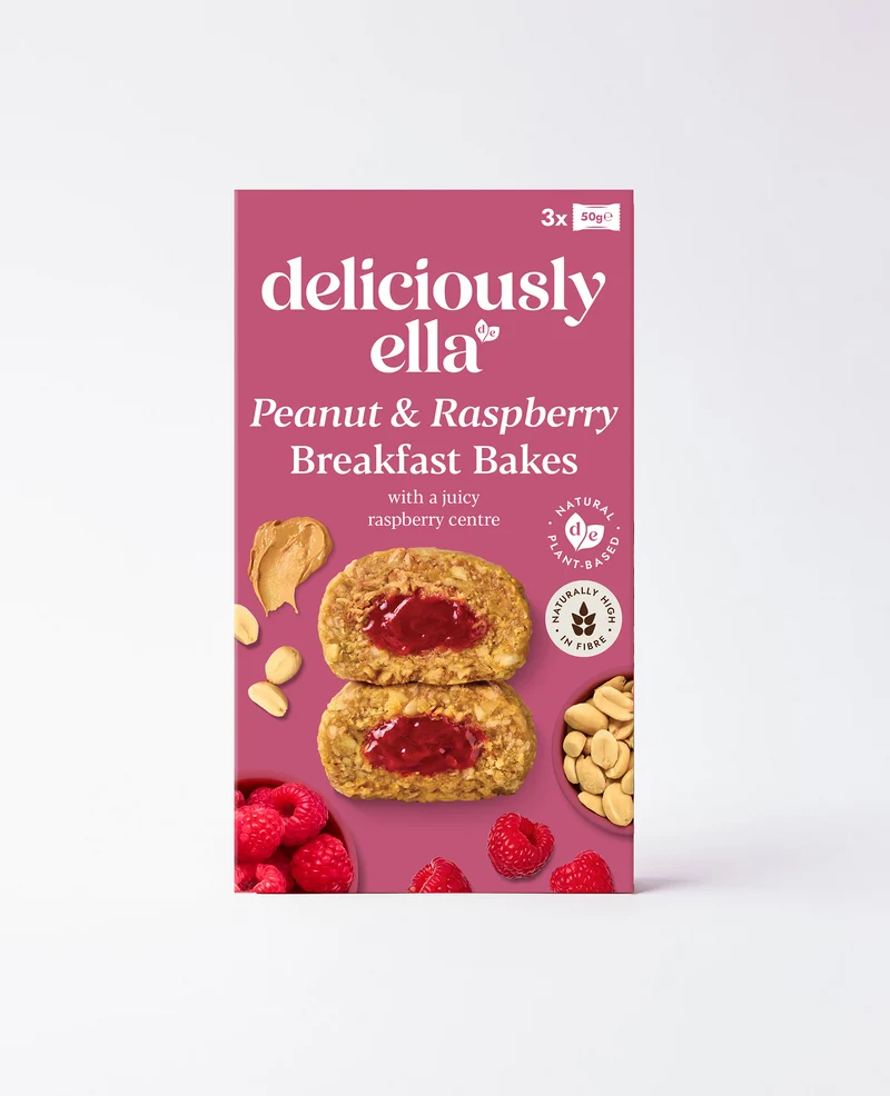 Peanut & Raspberry Breakfast Bakes