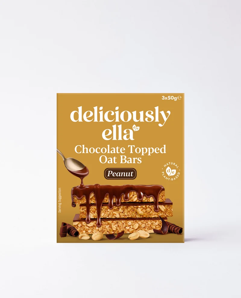 Peanut Chocolate Topped Oat Bar