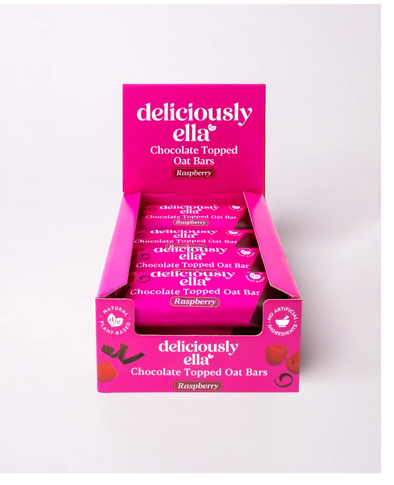 Raspberry Chocolate Topped Oat Bar