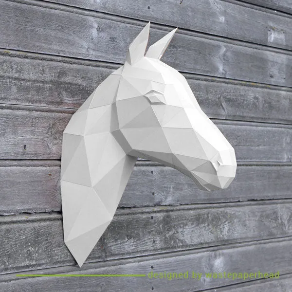 Paard Papercraft- DIY Pakket