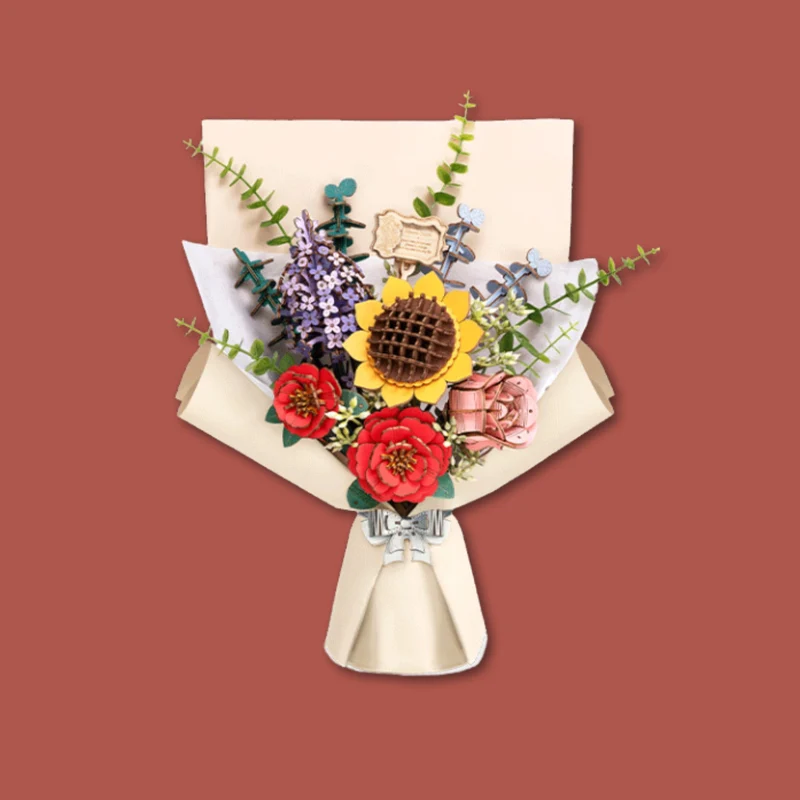 Houten Bloemen Boeket - DIY pakket