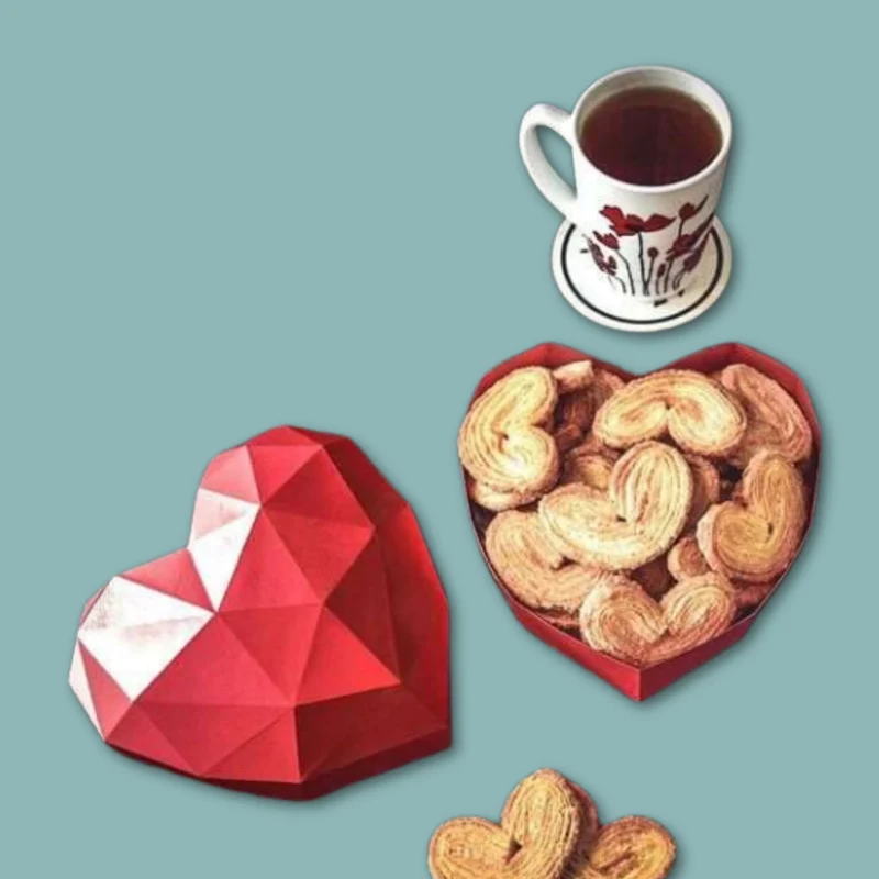 Cadeaubox Hartje Papercraft - DIY Pakket