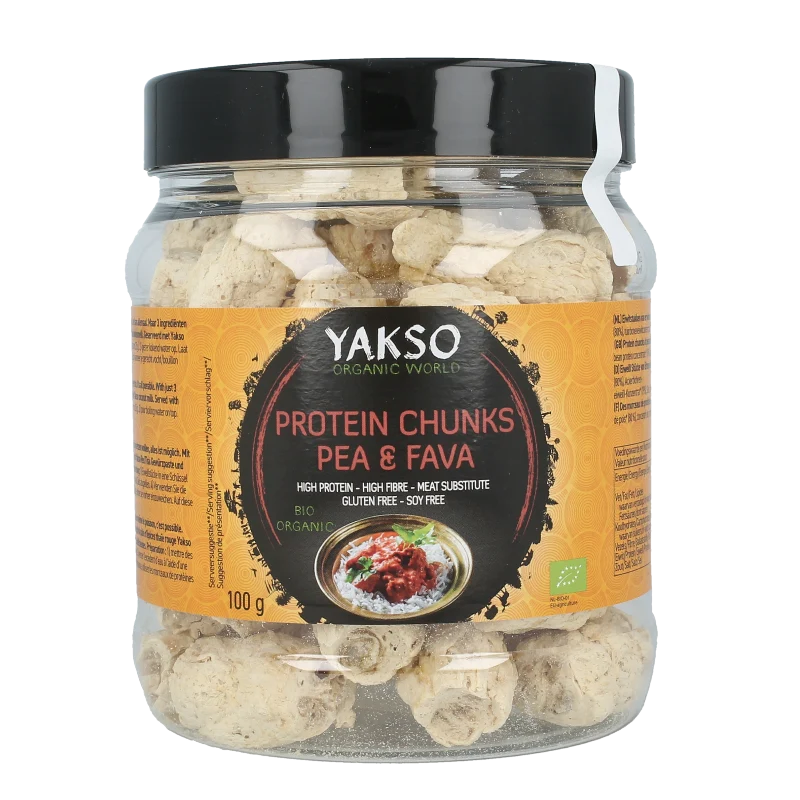 Yakso Eiwitbrokken erwten & fava bonen bio 100 gram