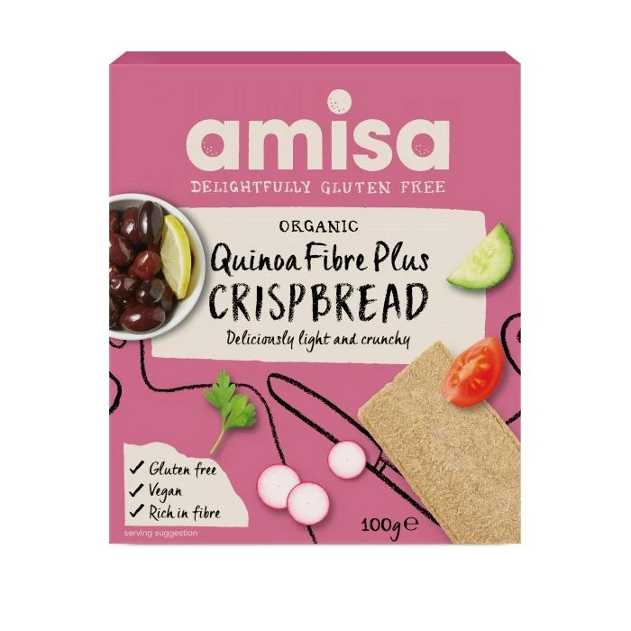 Amisa Quinoa Fiber Plus Crispbread 100 gram