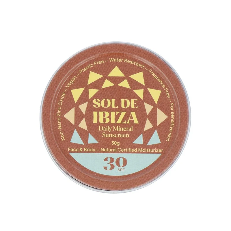 Sol de Ibiza Zonnebrandcreme SPF30 mini bio 30 gram