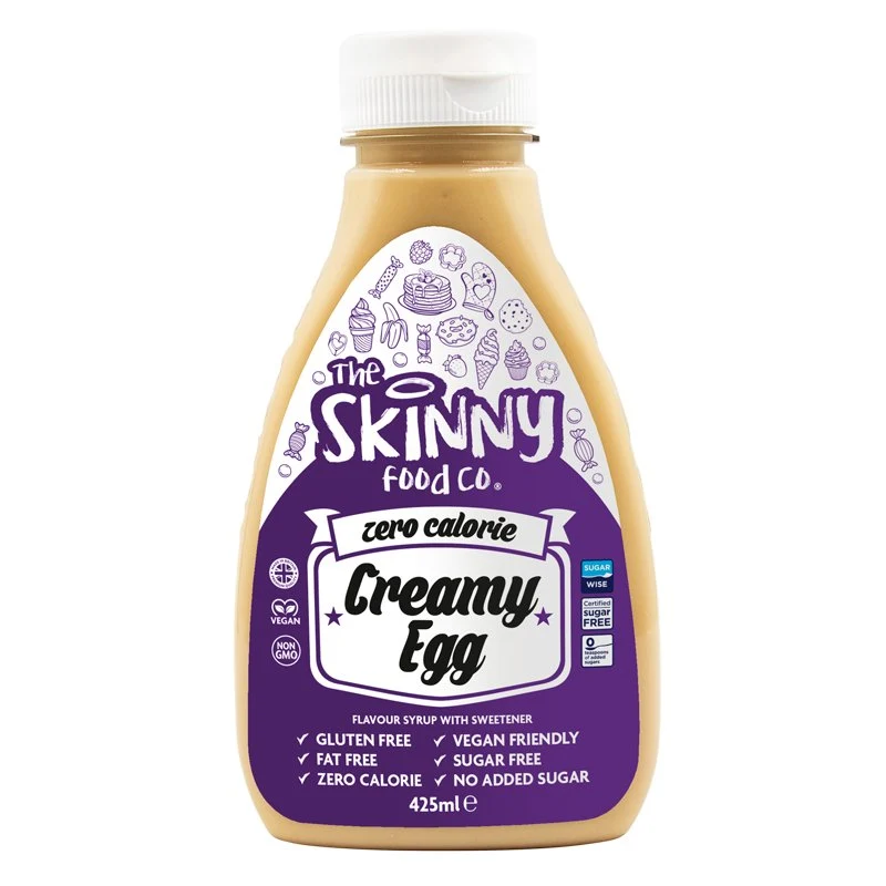 Romige eiersiroop zonder calorieën, suikervrij en caloriearm - 425 ml, limited edition