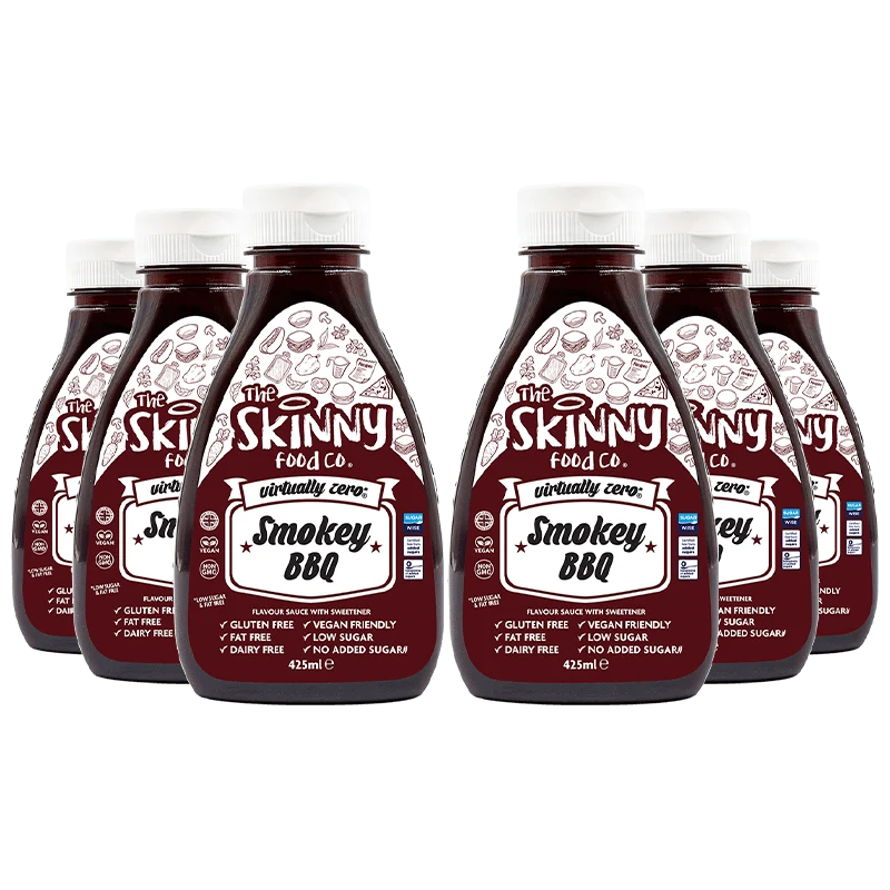 Case Smokey BBQ Virtually Zero© Calorie Magere Saus - 425ml x 6 Stuks