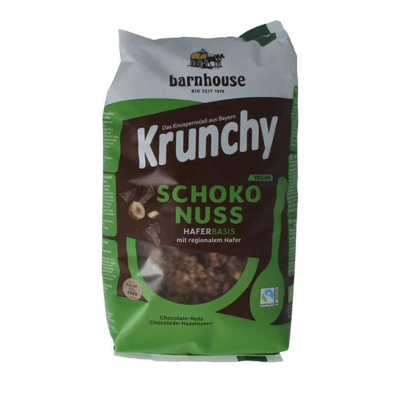 Barnhouse Muesli chocolade hazelnoot bio 750 gram