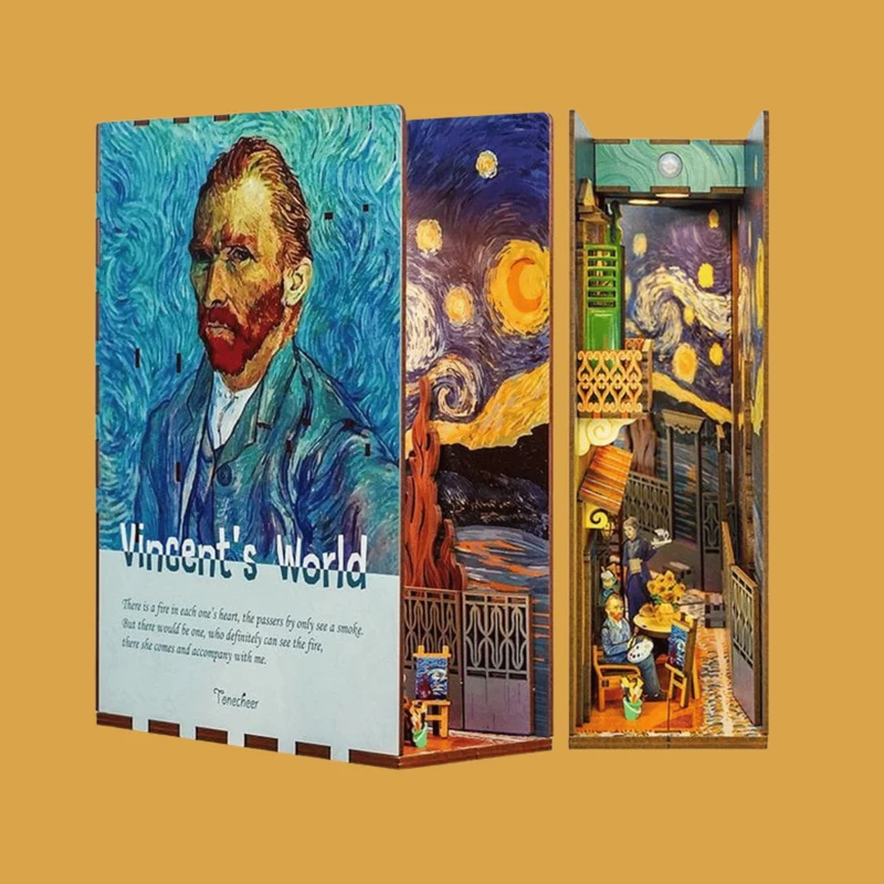 Book Nook Boekensteun "Vincent" - DIY Pakket