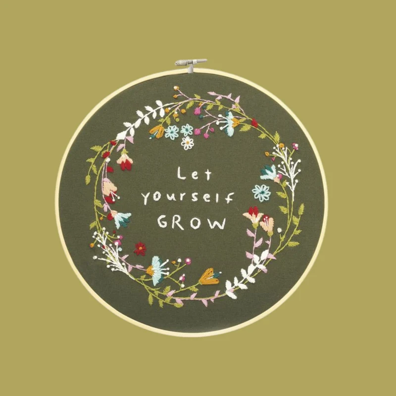 Borduren "Let yourself grow" - DIY pakket