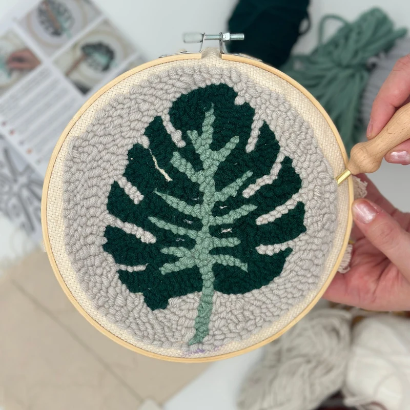 Punch Needle "Monstera" - DIY pakket