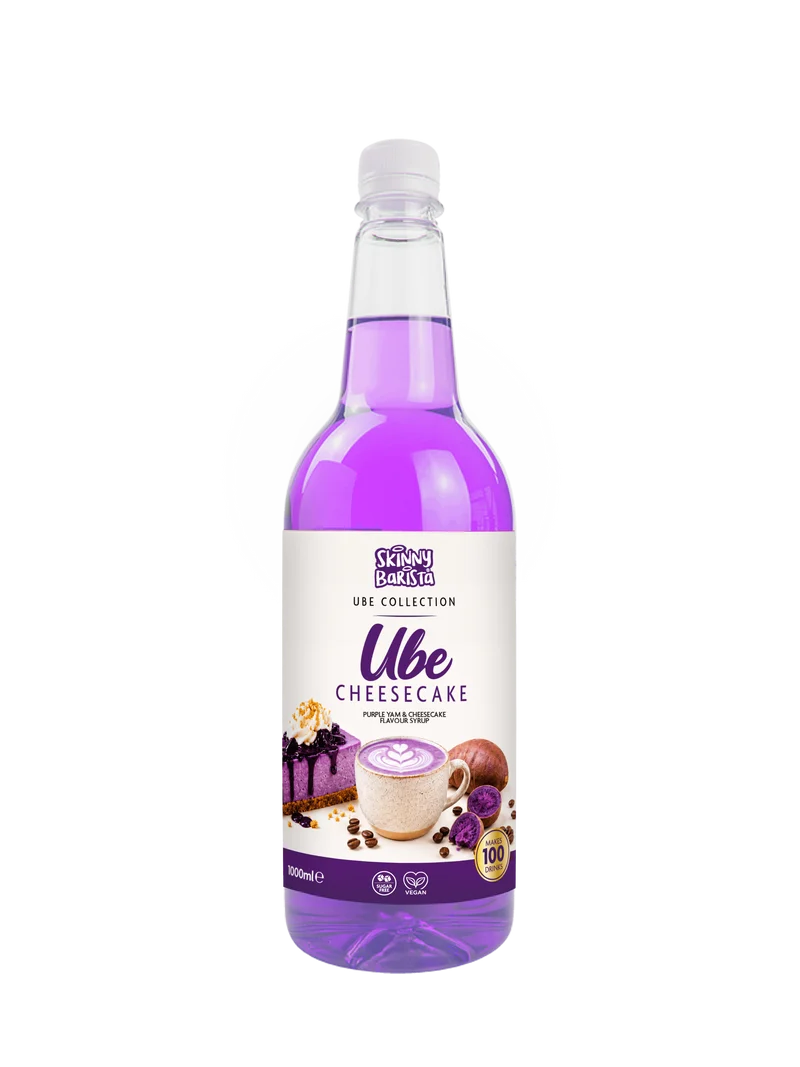 Skinny Barista Ube Cheesecake Smaak Siroop - Caloriearm en Suikervrij - 1 Liter