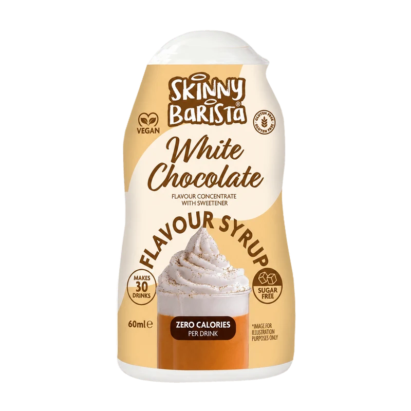 Skinny Barista Suikervrije Koffiesiroop met Witte Chocoladesmaak - 60 ml