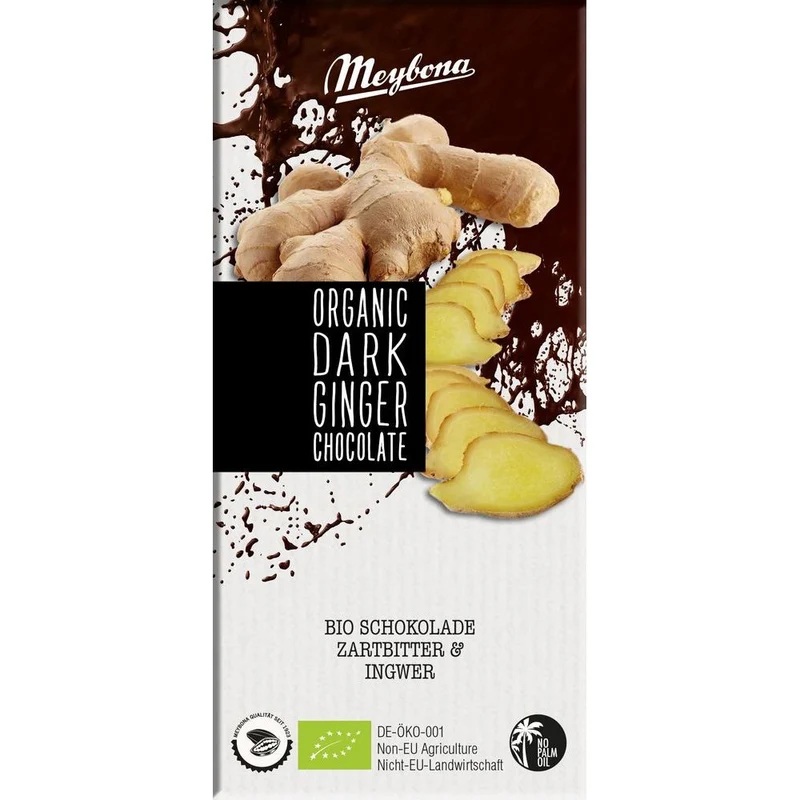 Meybona Organic Dark Ginger Chocolate 100 gram