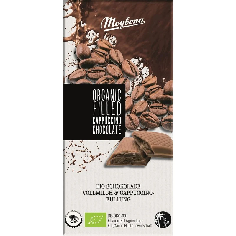Meybona Organic Filled Cappuccino Chocolate 100 gram