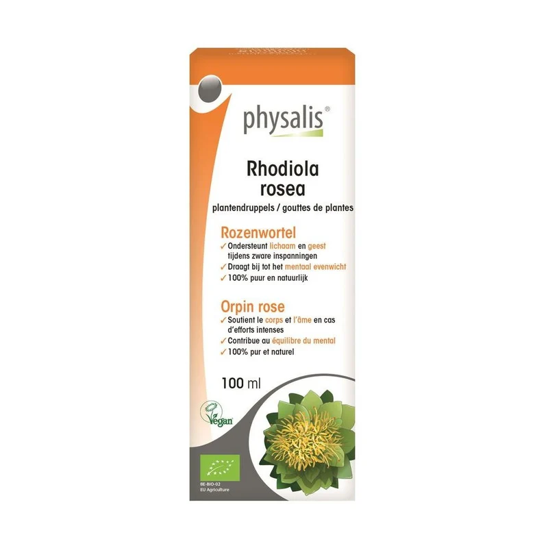 Physalis Rodiola Rosea Plantendruppels Bio 100 ml