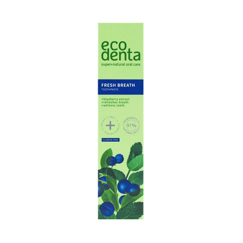 Ecodenta Tandpasta Fresh Breath Blueberry Extract