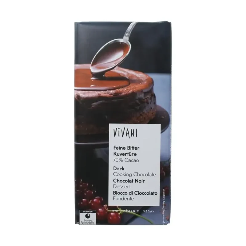 Vivani dark cooking chocolate biologisch 150 gram