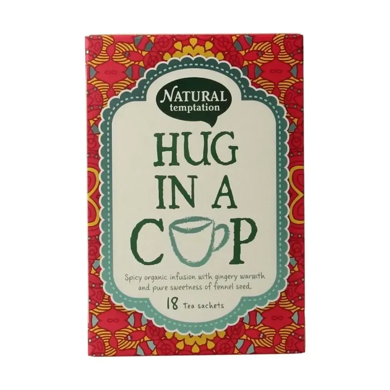 Natural Temptation Hug in a cup thee 18 zakjes