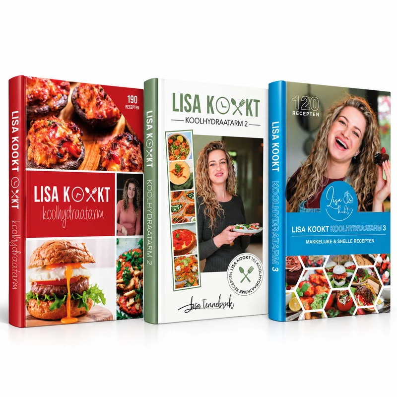 Lisa Kookt Koolhydraatarm 1, 2 en 3