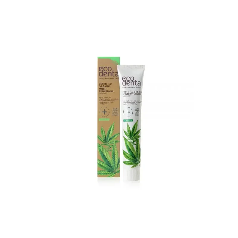 Ecodenta Tandpasta organic hennep olie 75 ml