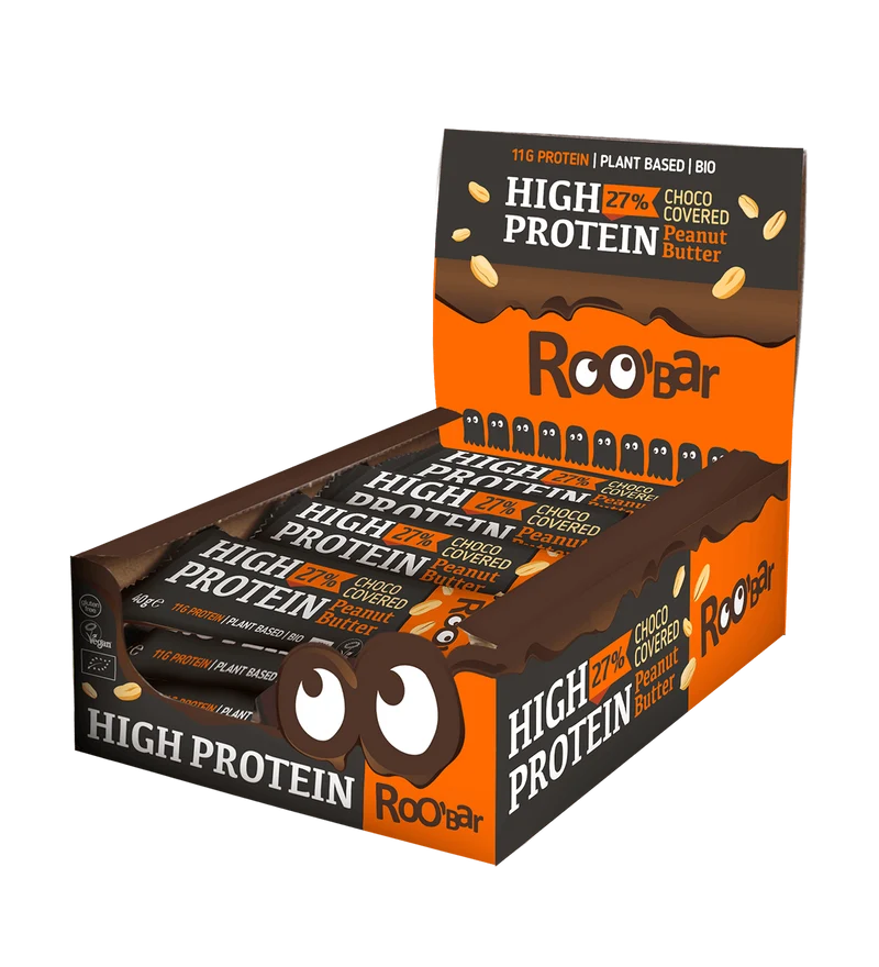 BIO High Protein Chocolate Covered Bar with Peanuts