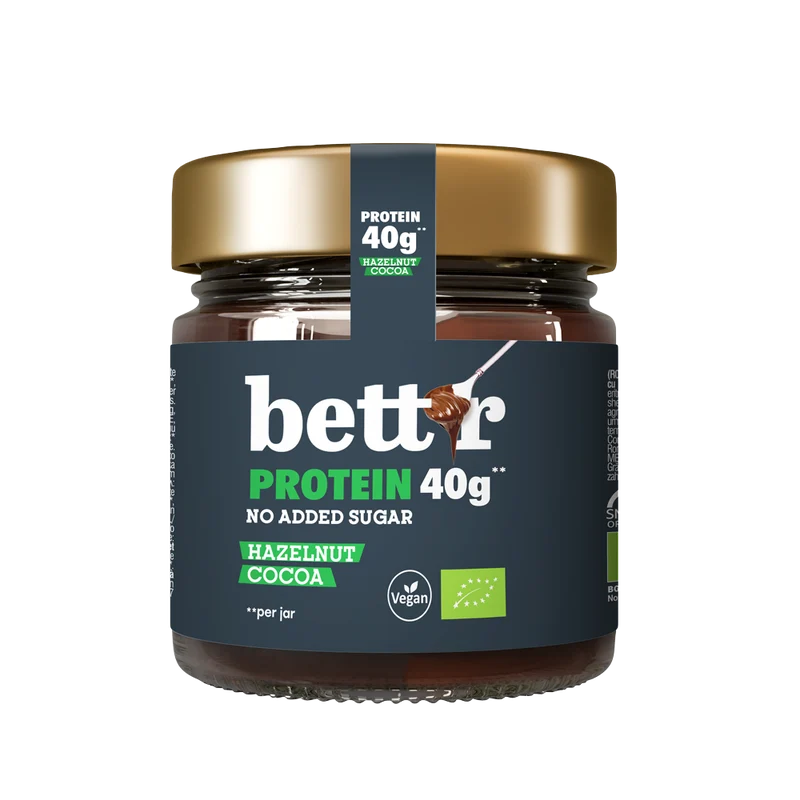 BIO Protein Spread with Hazelnut and Cocoa, No Added Sugar