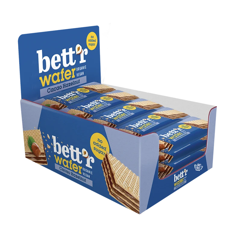 BIO Wafer with Hazelnut Cacao Cream, No Added Sugar