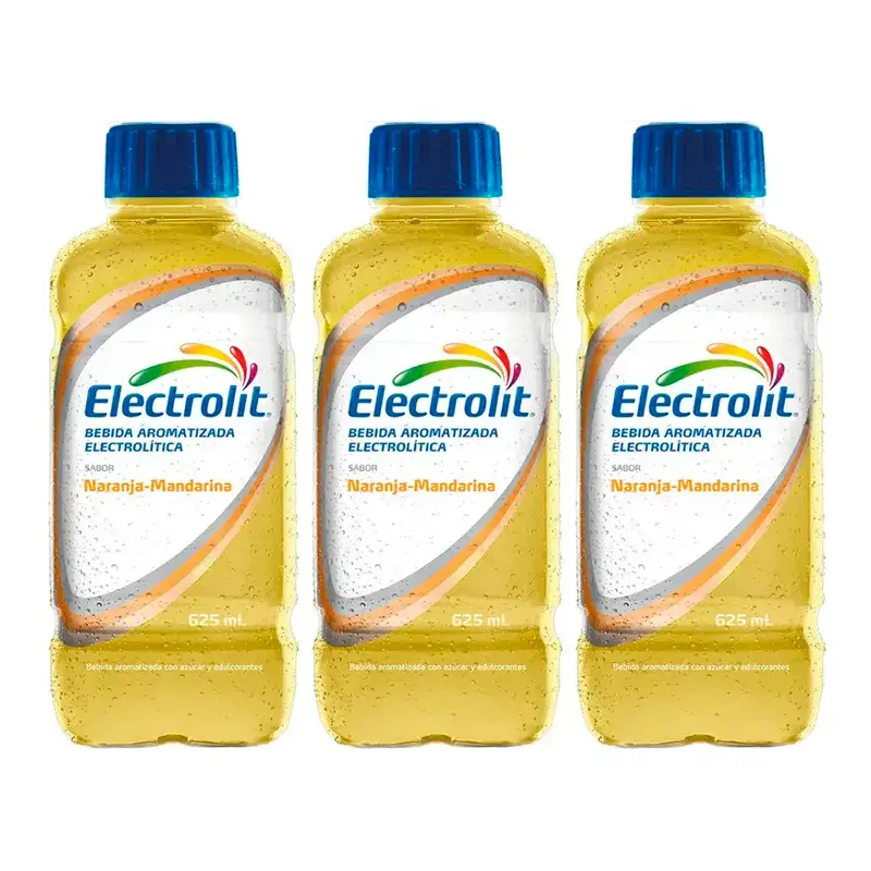 Electrolit Electrolyte Drink Orange-Tangerine, Pack 3 x 625 ml