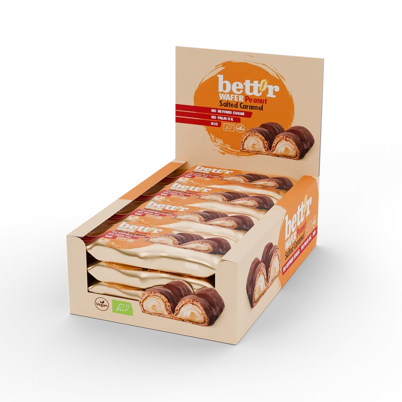 Bio Wafer Bar Peanut Salted Caramel, Bett'r