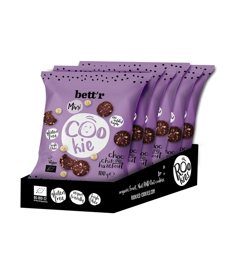 Bio Mini Cookies Choc chip & Hazelnut