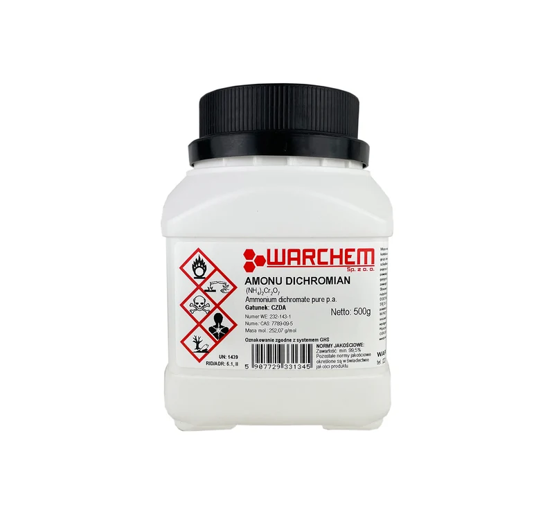 AMONIUM DICHROMAT - CZDA 500g WARCHEM