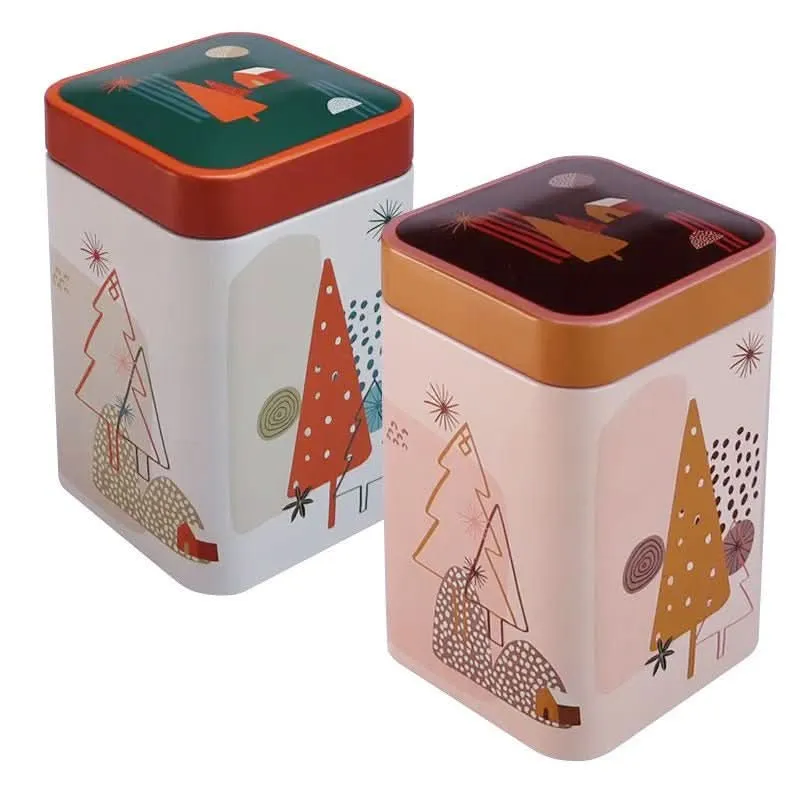 Theeblik Winter Trees – set van 2