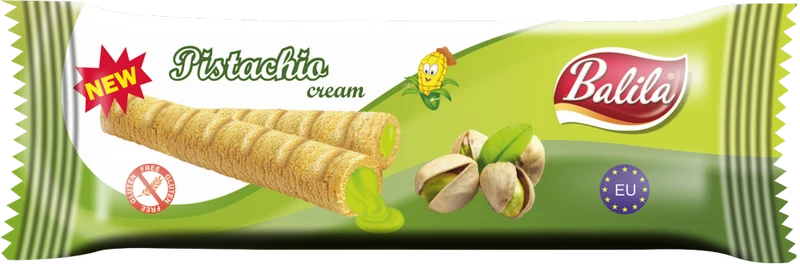 MAISSTÄBCHLE MIT PISTACHIENCREME, GLUTENFREI, 18 g – BALILA MHD: 09-2026