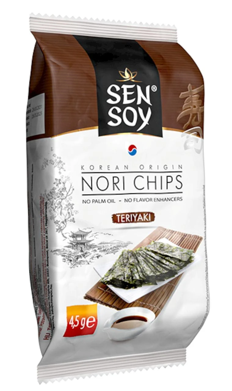 NORI-CHIPS TERIYAKI 4,5 g – SEN SOY MHD: 09-2026