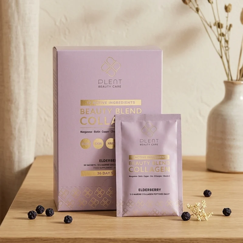 Beauty Blend Collageen Poeder – Elderberry – 30 sachets