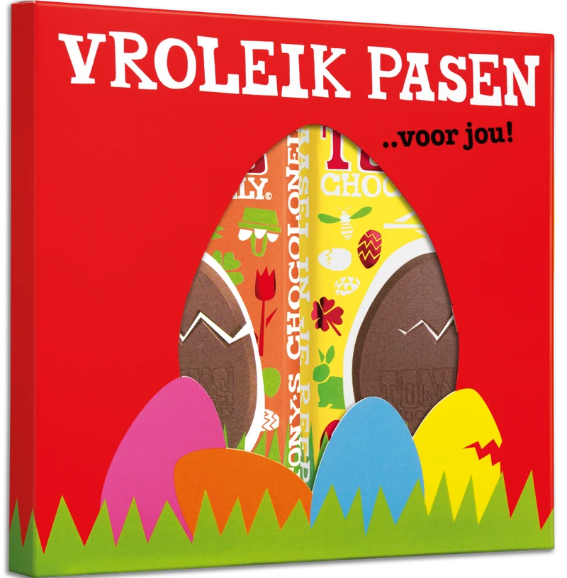 Duo doosje Pasen - Melk Karamel Zeezout + Melk Meringue Citroen