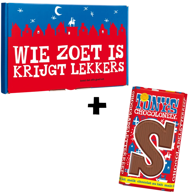 Giftbox Sint Letterreep Melk S