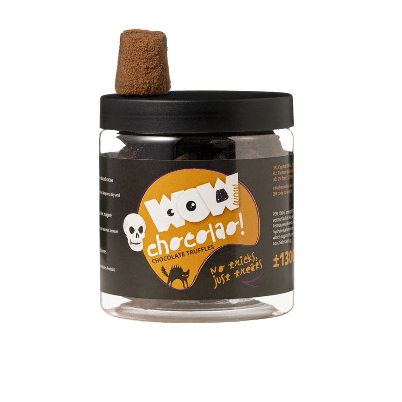 No Tricks Just Treats Truffles Gift Jar 130g | Halloween Chocolate
