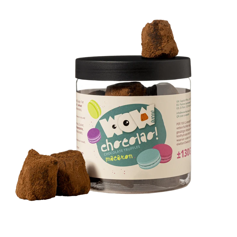 Macaron Chocolate Truffles Gift Jar 130g | French Inspired Chocolate