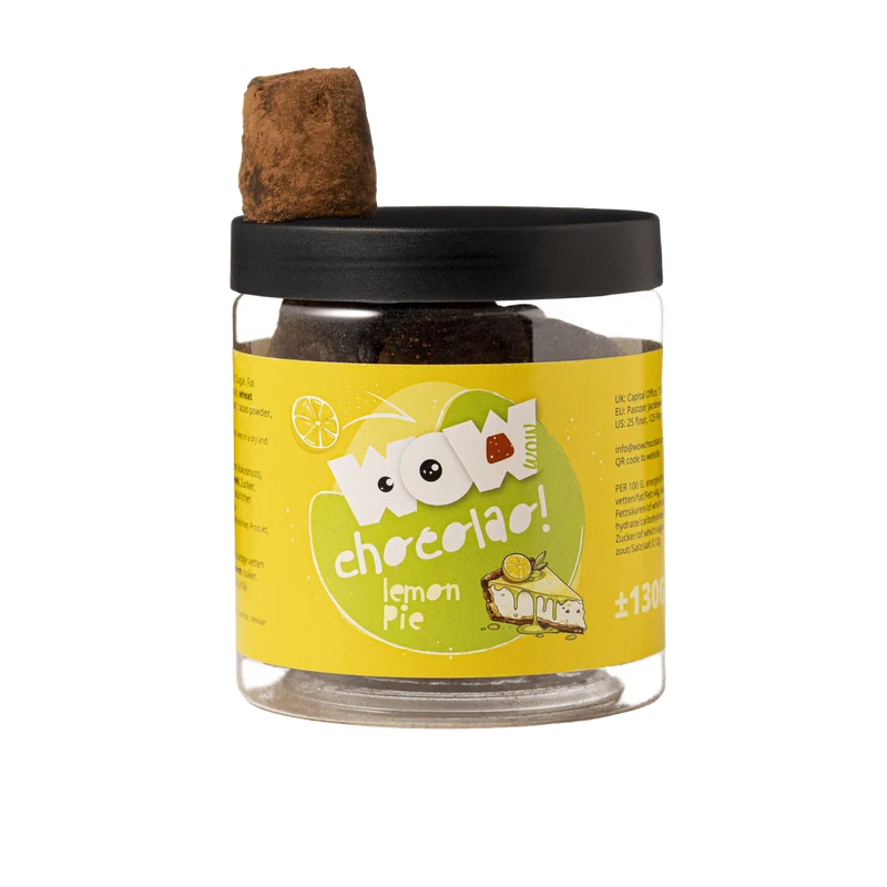 Lemon Pie Chocolate Truffles Gift Jar 130g | Crunchy Citrus Chocolate