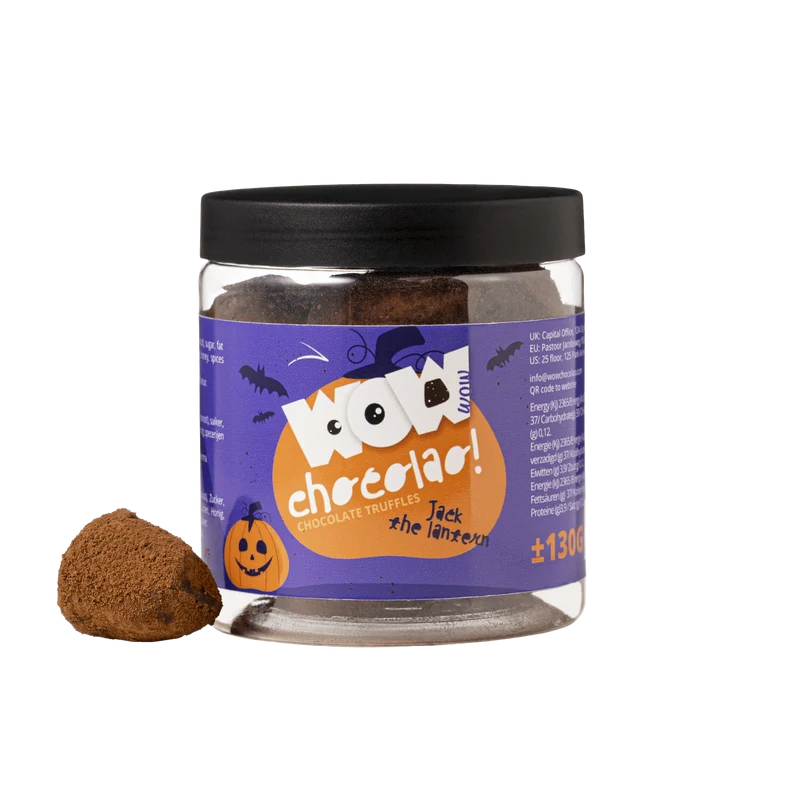 Jack The Lantern Pumpkin Pie Truffles Gift Jar 130g | Halloween Chocolate