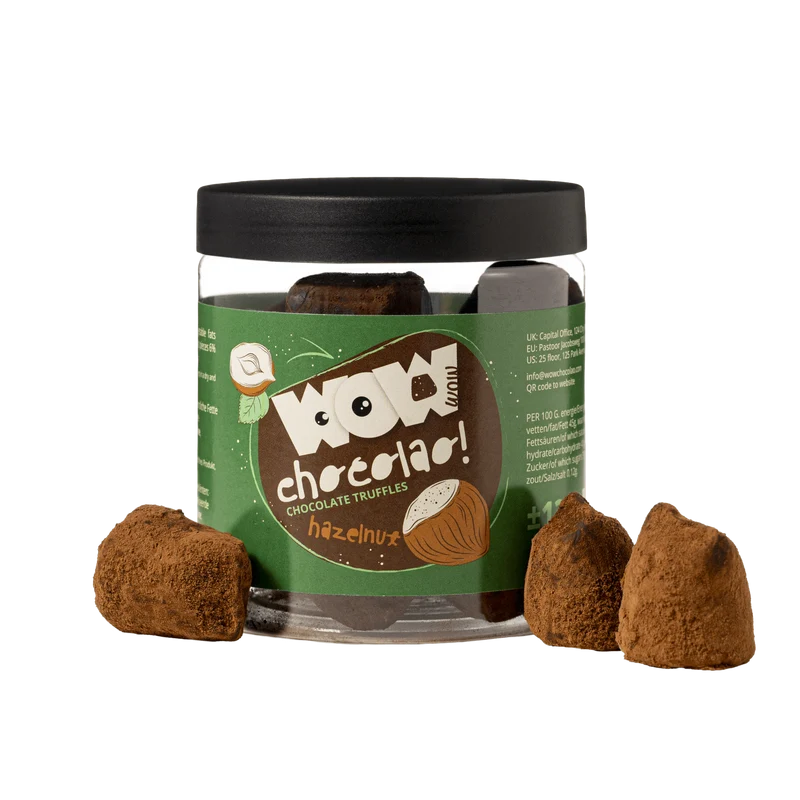 Hazelnut Chocolate Truffles Gift Jar 130g | Roasted Nut Chocolate