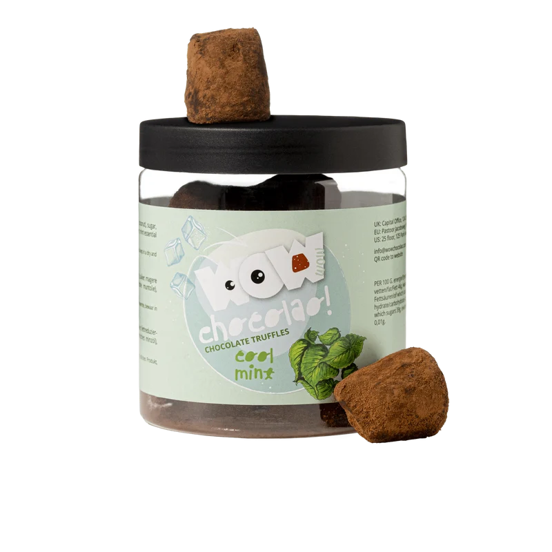Mint Chocolate Truffles Gift Jar 130g | Refreshing Mint Chocolate