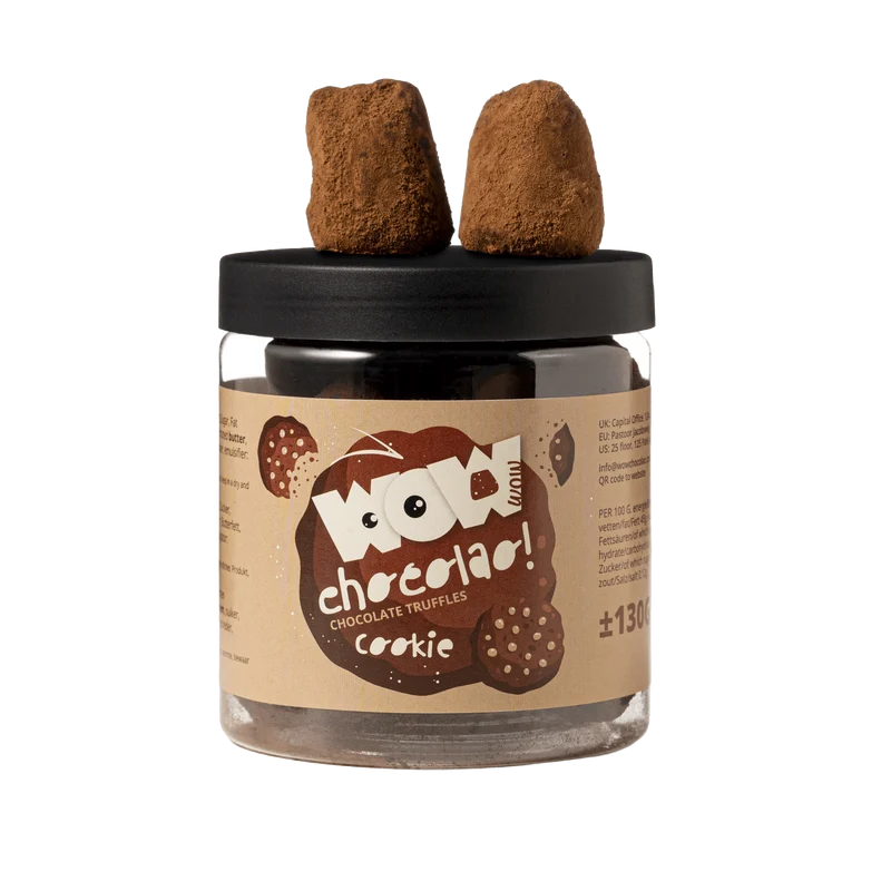 Cookie Crumble Chocolate Truffles Gift Jar 130g | Crunchy Cookie Chocolate