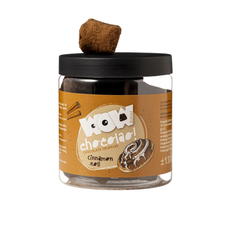 Cinnamon Roll Chocolate Truffles Gift Jar 130g | Bakery Style Chocolate