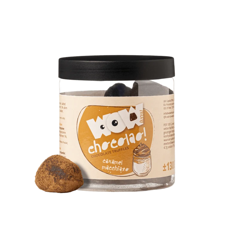Caramel Macchiato Chocolate Truffles Gift Jar 130g | Coffee Chocolate